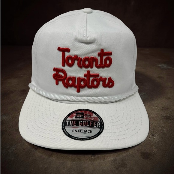 New Era Toronto Raptors The Golfer White Rope Hat NBA Snapback Adult Cap - Picture 1 of 12